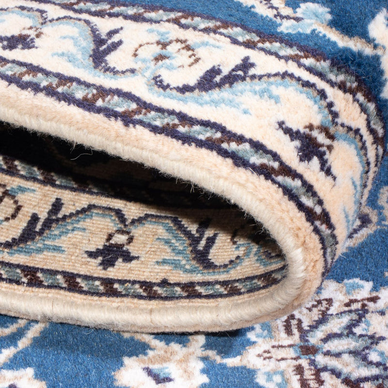 Tapis persan - Nain - 134 x 69 cm - bleu