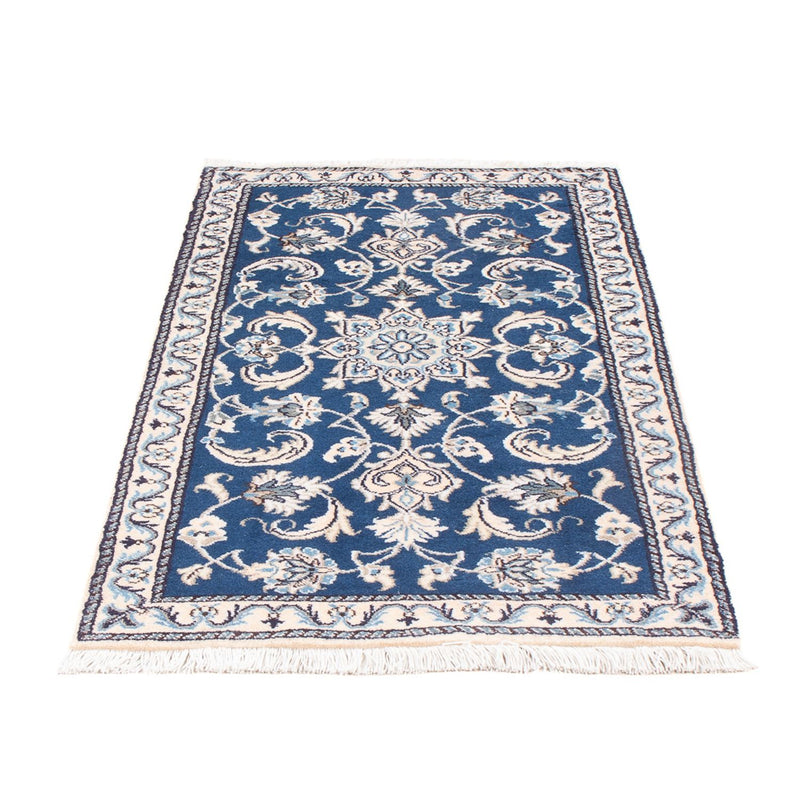 Tapis persan - Nain - 134 x 69 cm - bleu