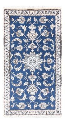 Tapis persan - Nain - 140 x 70 cm - bleu