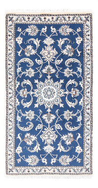 Tapis persan - Nain - 140 x 70 cm - bleu