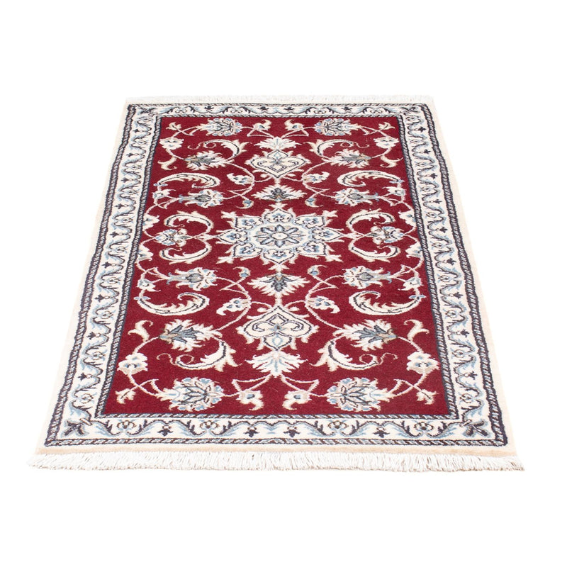Tapis persan - Nain - 136 x 66 cm - rouge