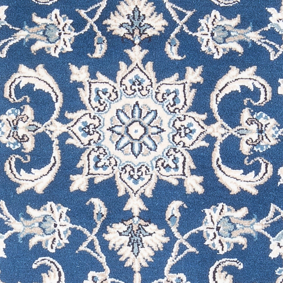 Tapis persan - Nain - 141 x 72 cm - bleu