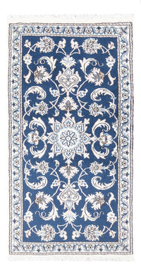 Tapis persan - Nain - 137 x 70 cm - bleu