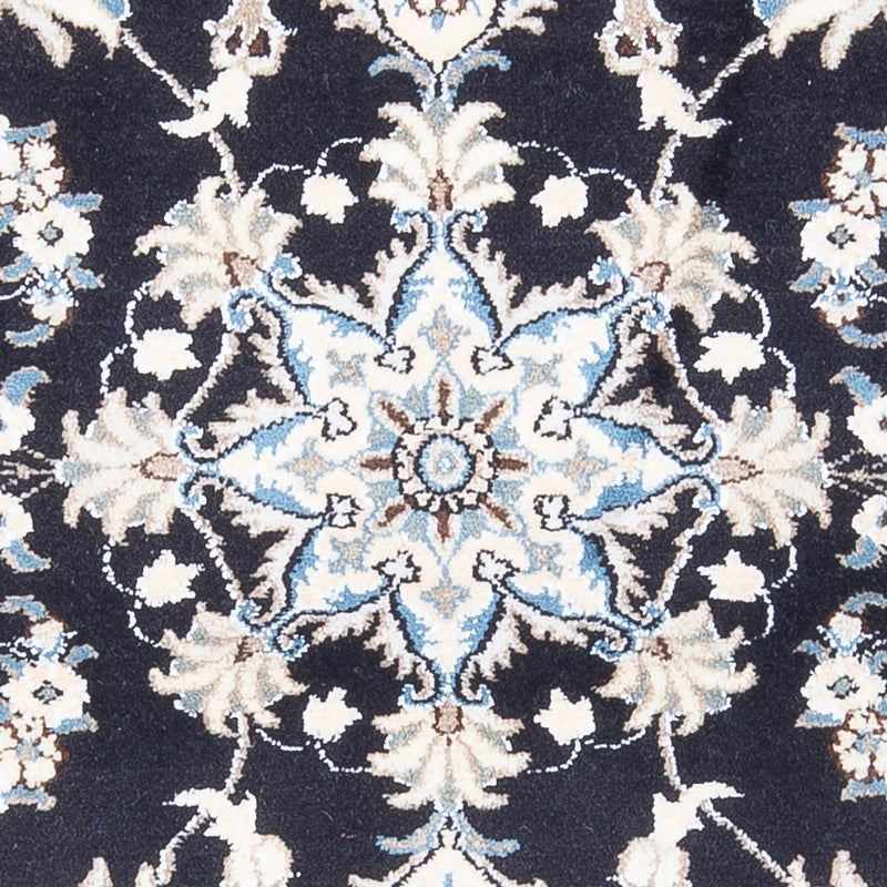 Tapis persan - Nain - 137 x 89 cm - bleu foncé