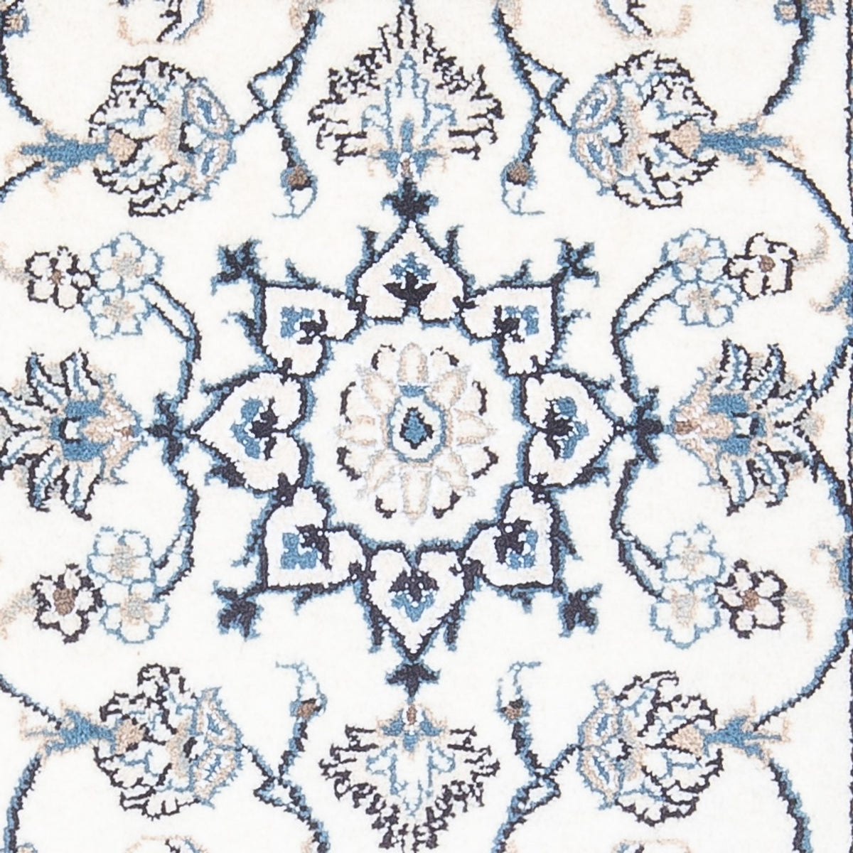 Tapis persan - Nain - 141 x 67 cm - crème