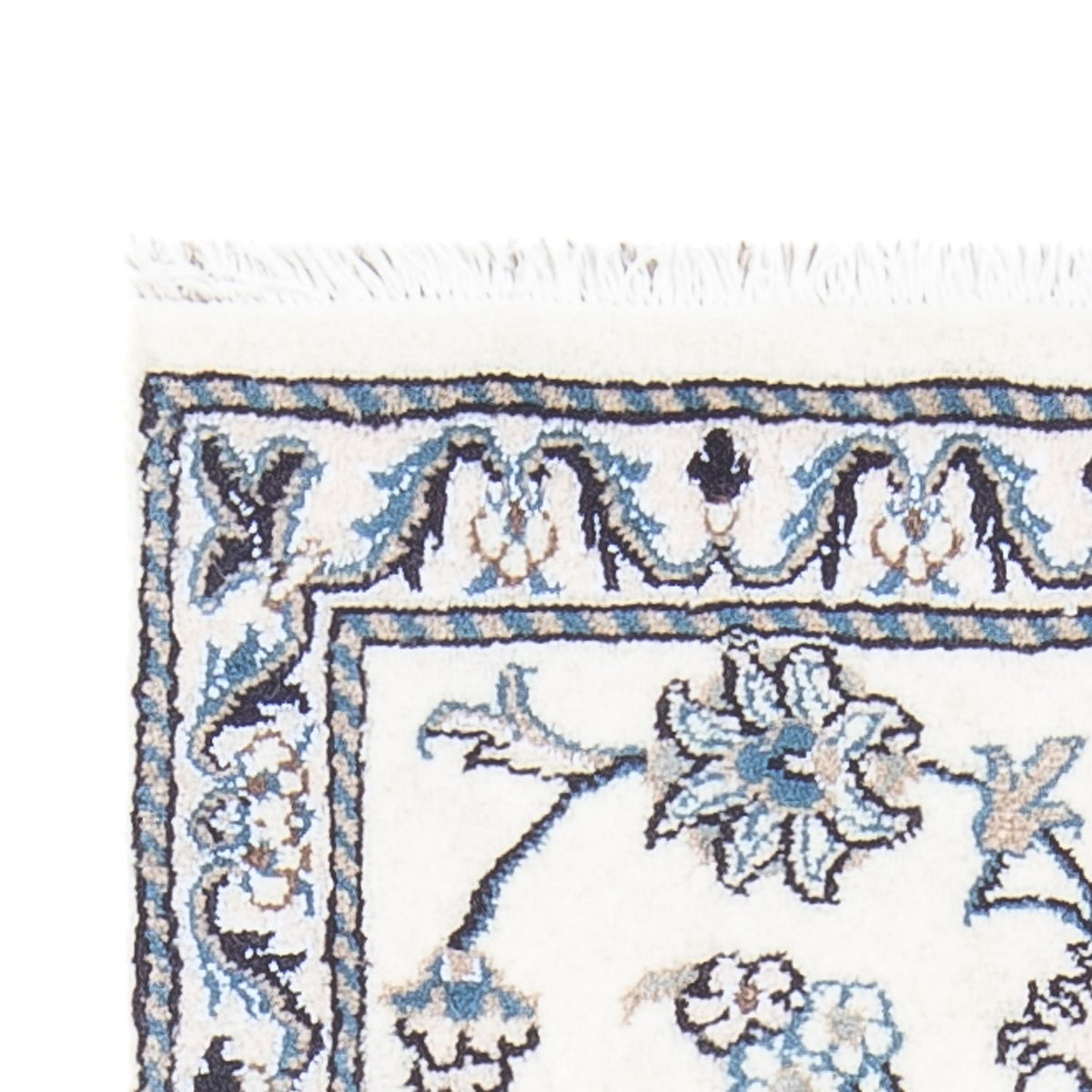 Tapis persan - Nain - 141 x 67 cm - crème