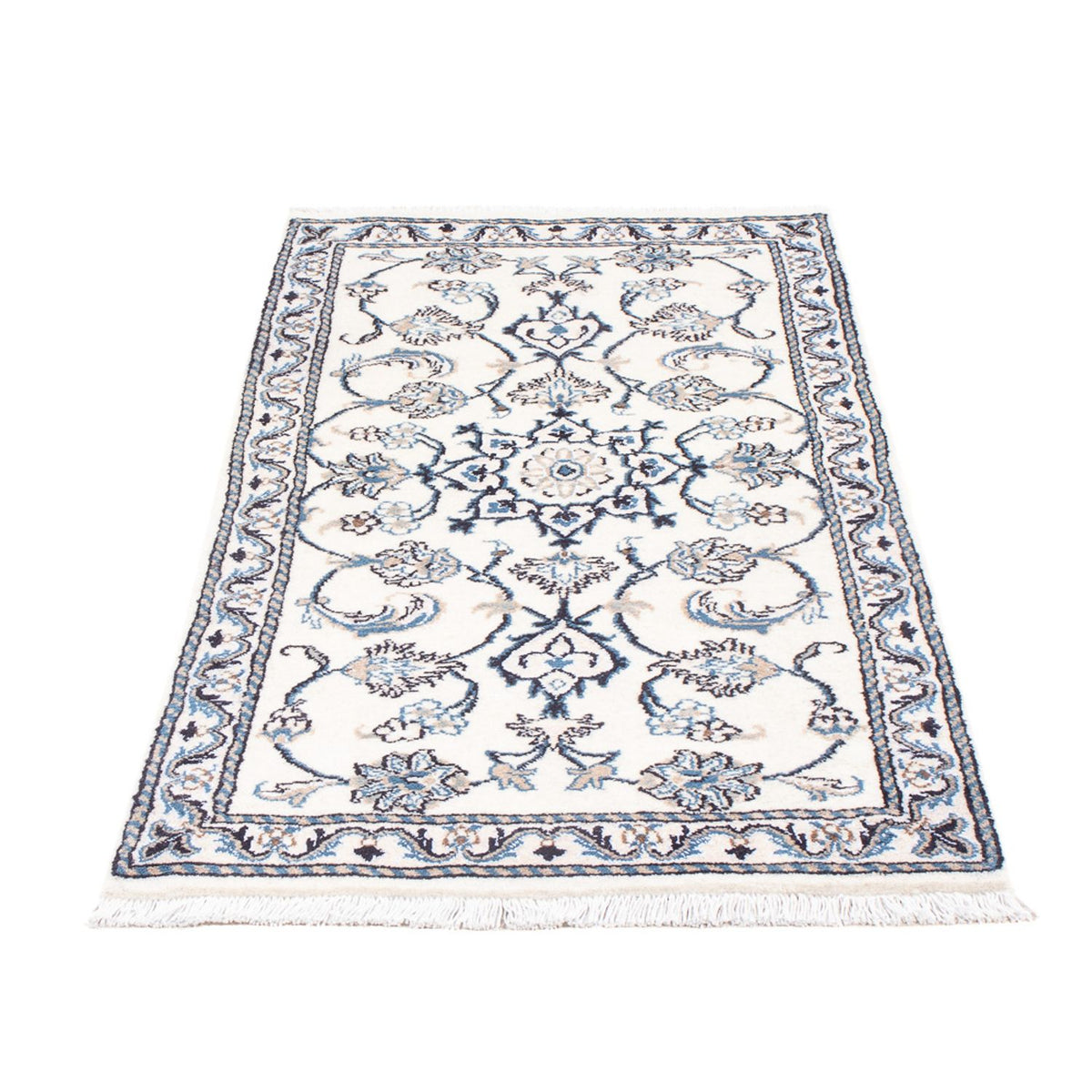 Tapis persan - Nain - 141 x 67 cm - crème