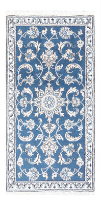 Tapis persan - Nain - 142 x 70 cm - bleu