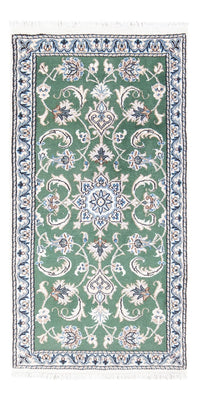 Tapis persan - Nain - 138 x 70 cm - vert