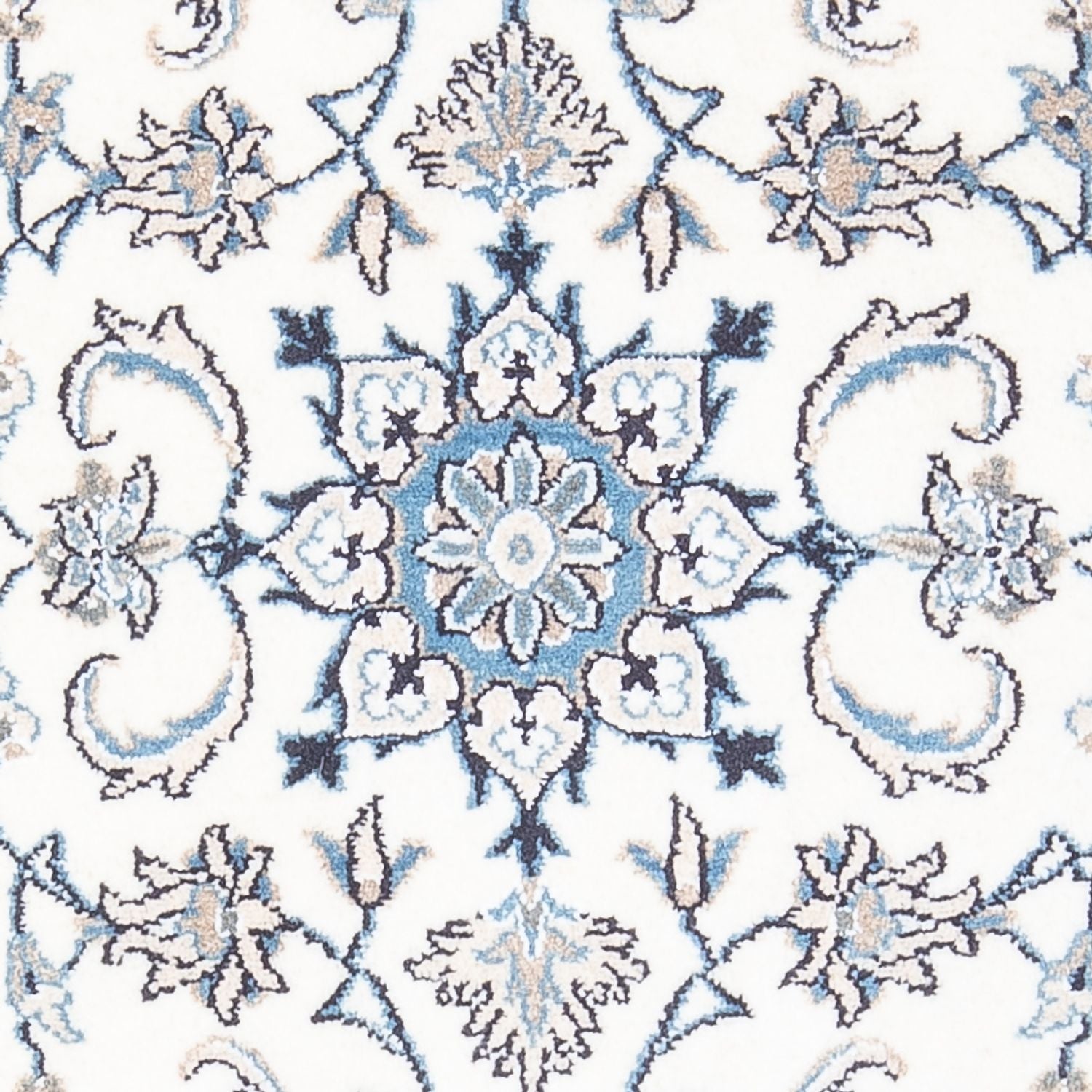 Tapis persan - Nain - 137 x 89 cm - crème