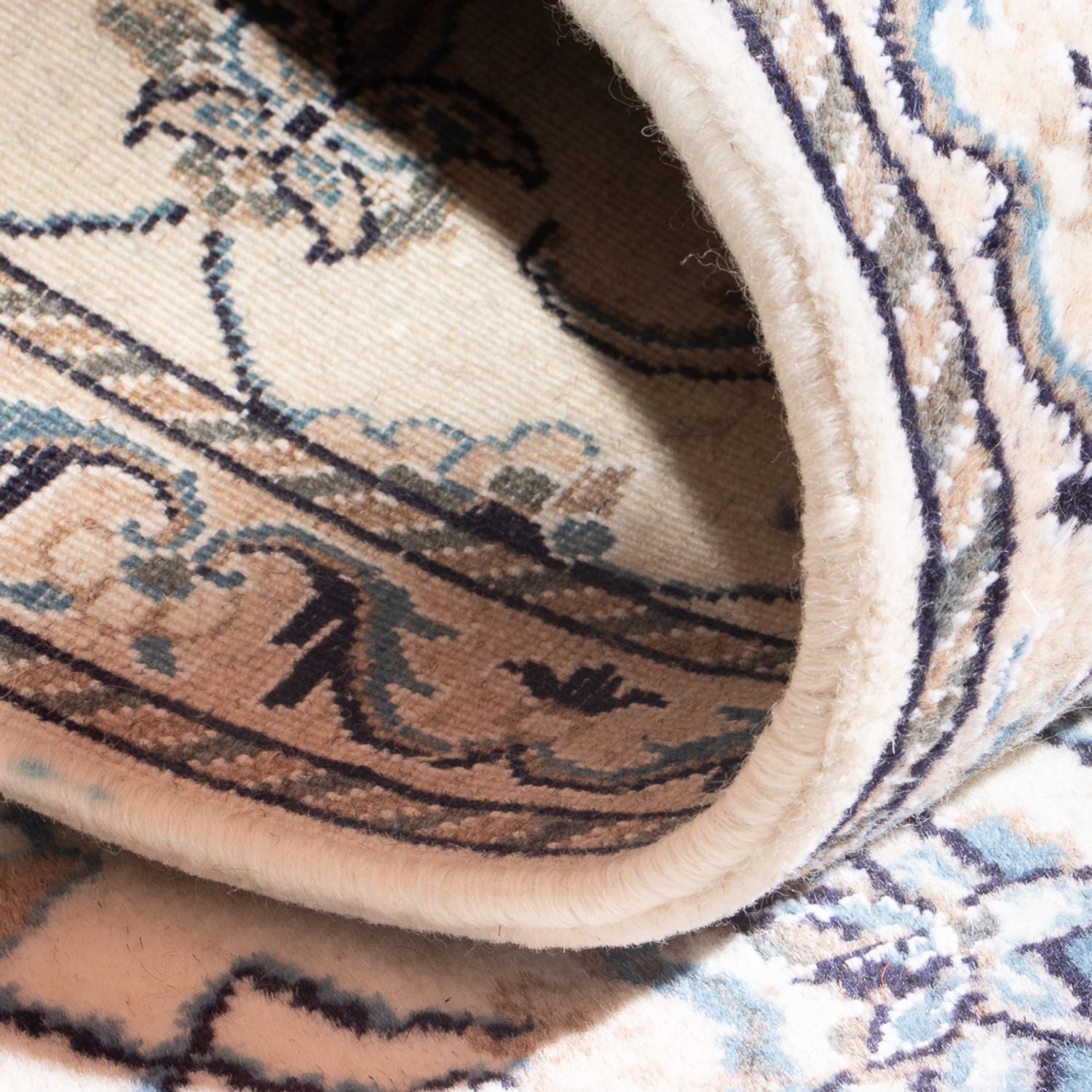 Tapis persan - Nain - 137 x 89 cm - crème