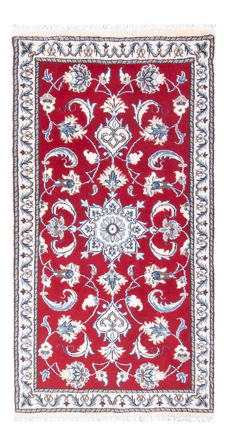 Tapis persan - Nain - 137 x 71 cm - rouge