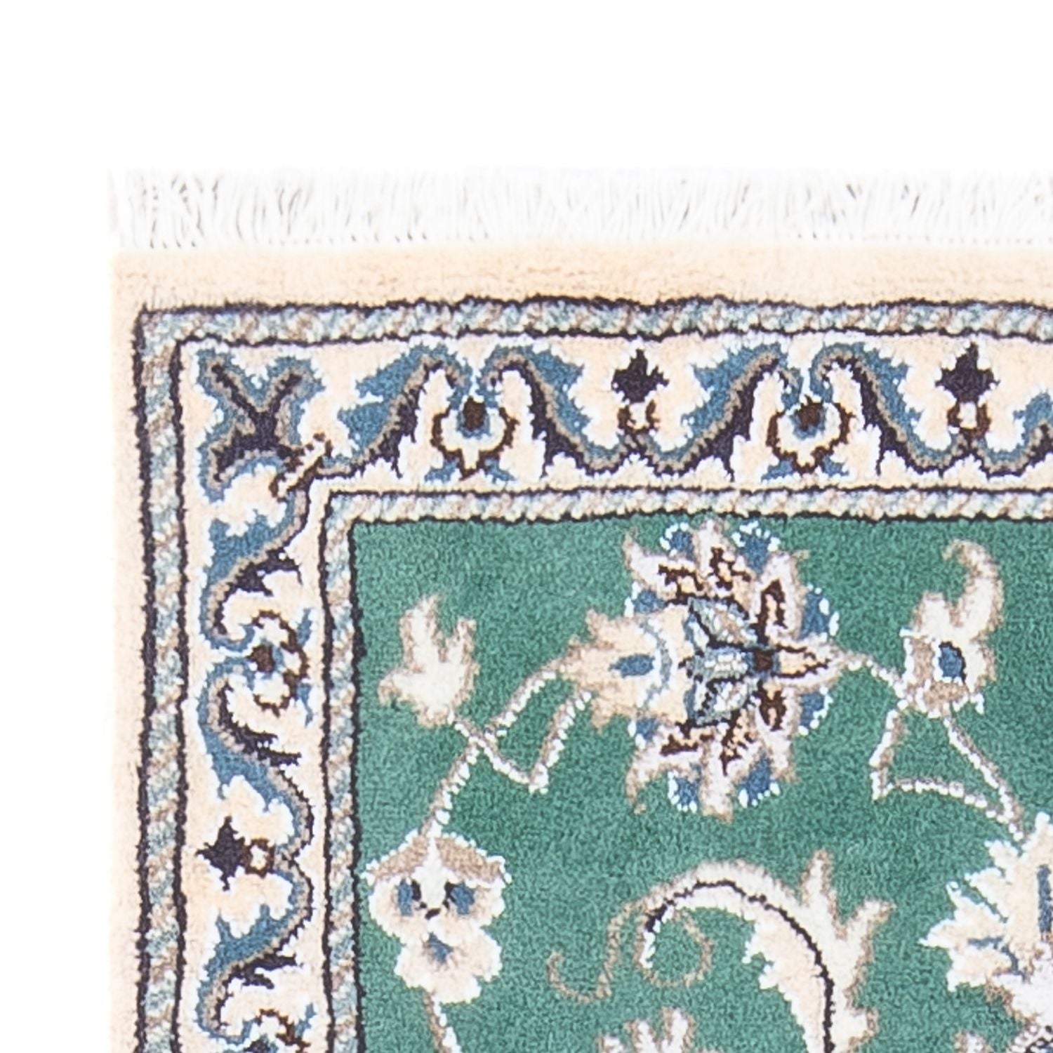 Tapis persan - Nain - 141 x 68 cm - vert