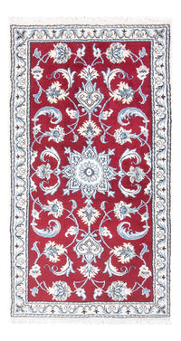 Tapis persan - Nain - 141 x 72 cm - rouge
