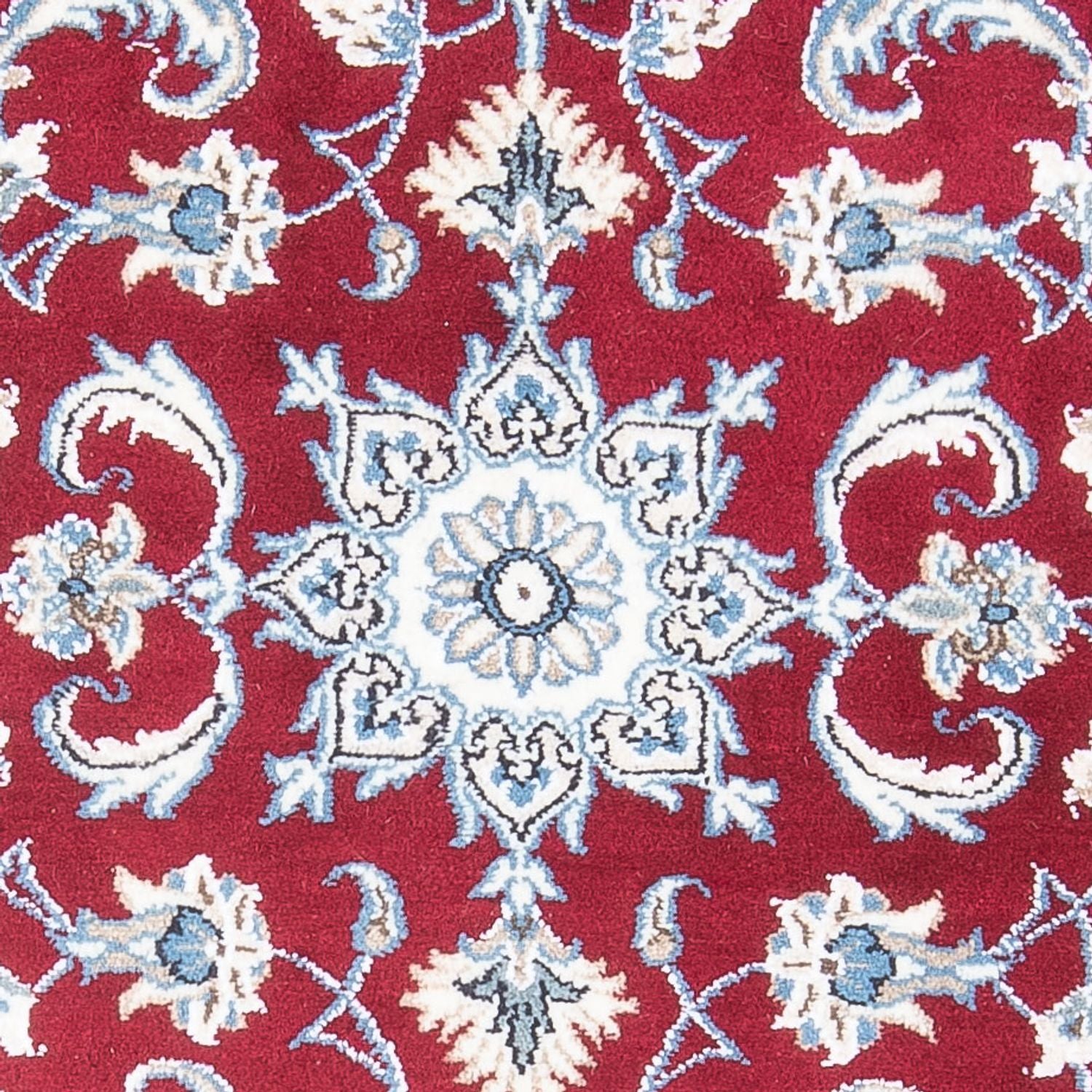 Tapis persan - Nain - 141 x 72 cm - rouge