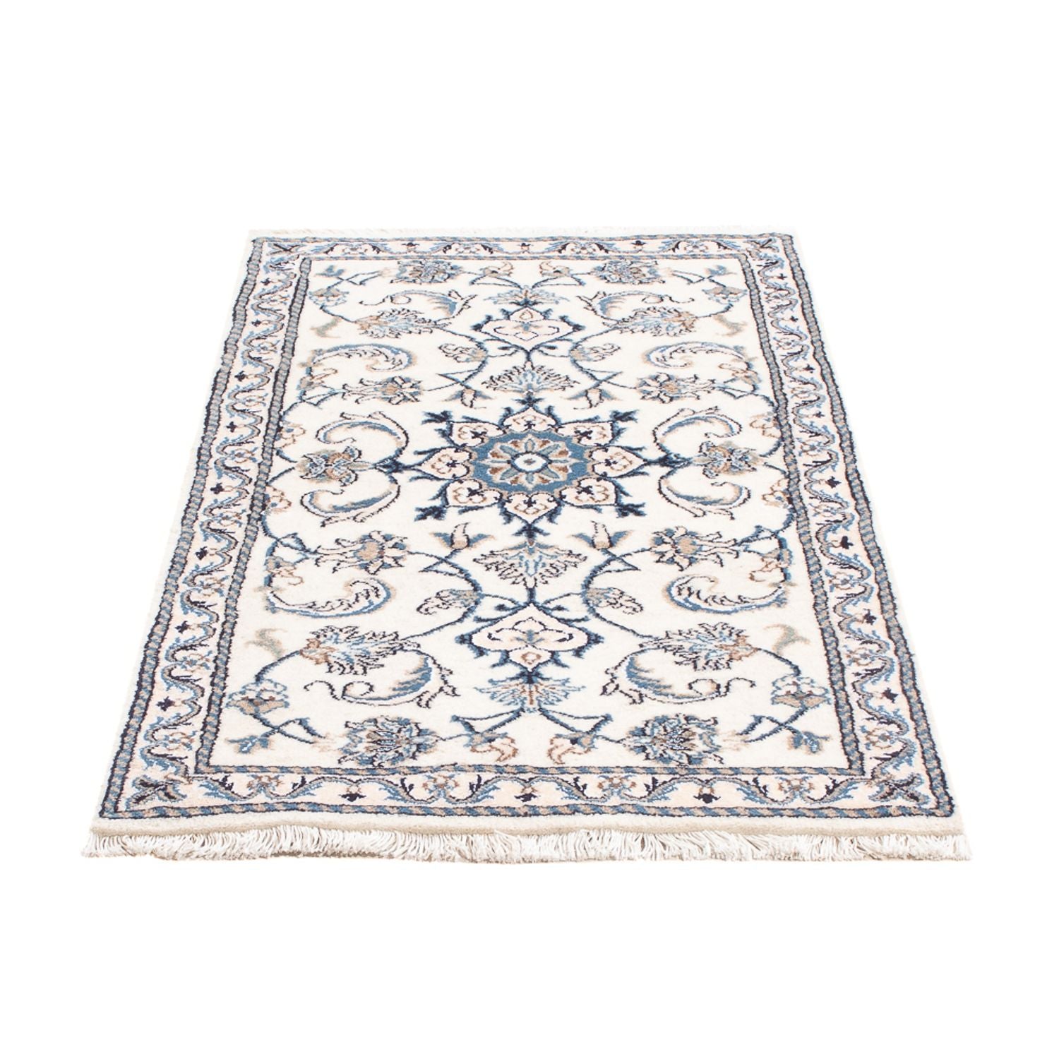 Tapis persan - Nain - 143 x 69 cm - crème