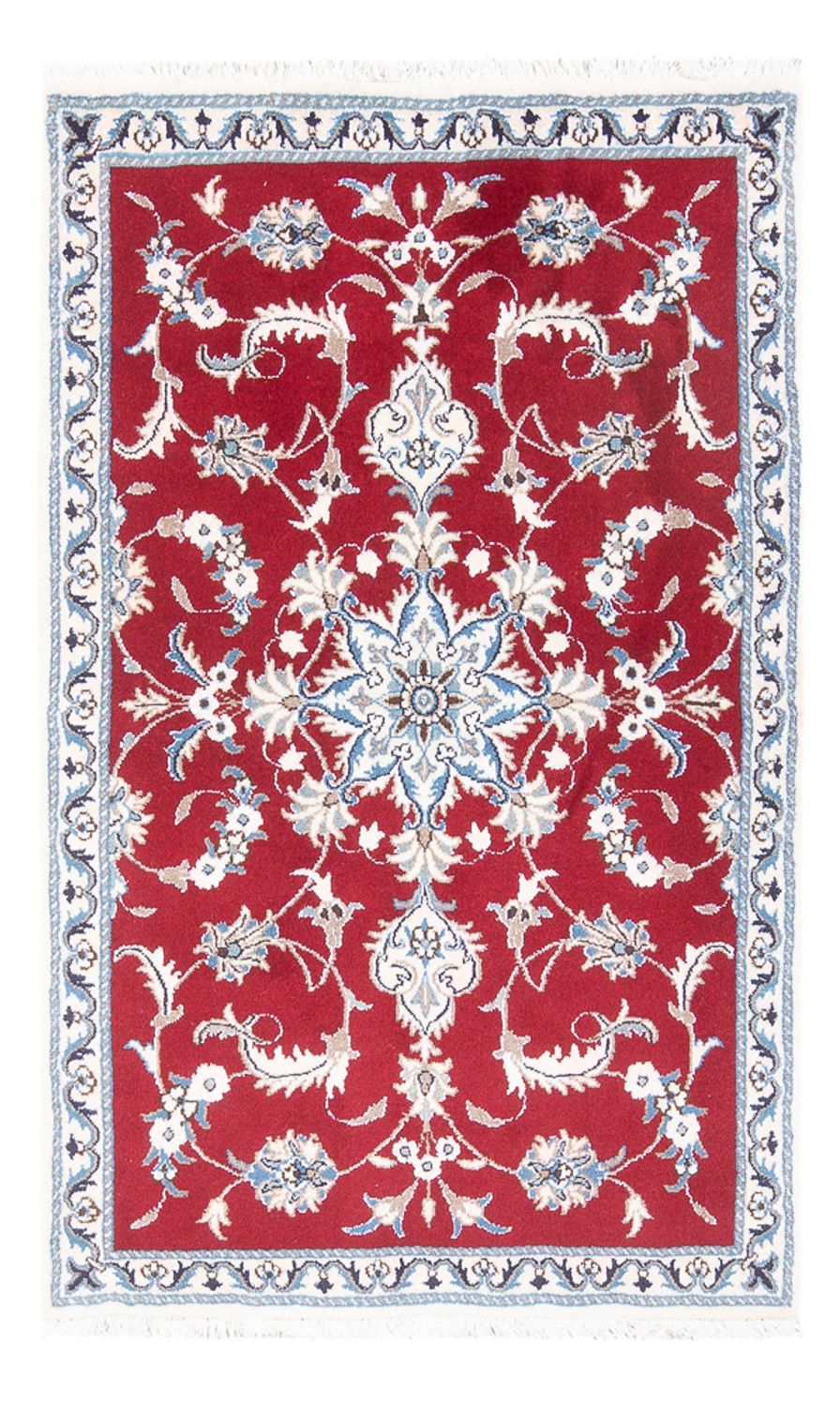 Tapis persan - Nain - 138 x 87 cm - rouge
