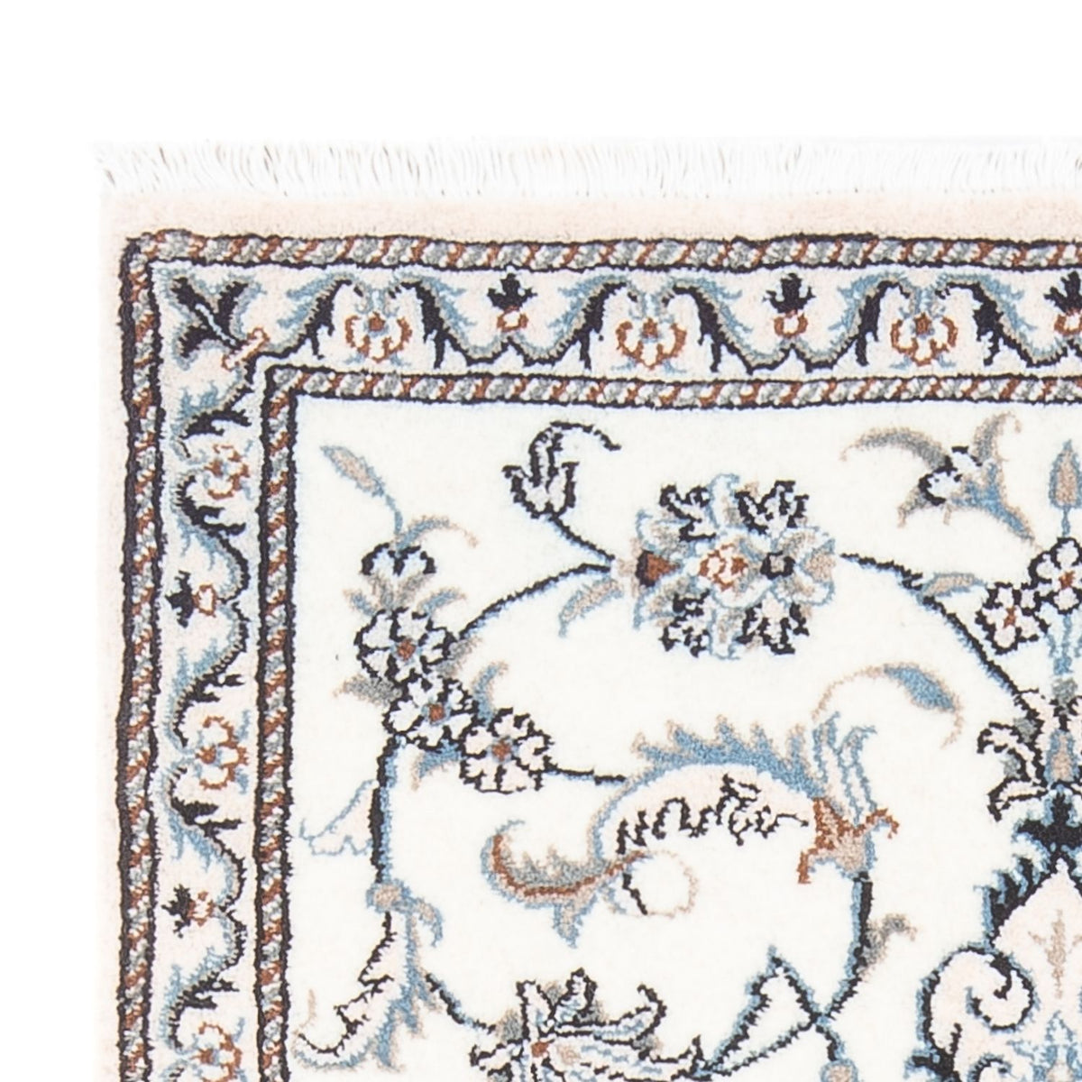 Tapis persan - Nain - 140 x 86 cm - crème