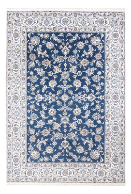Tapis persan - Nain - 293 x 194 cm - bleu foncé