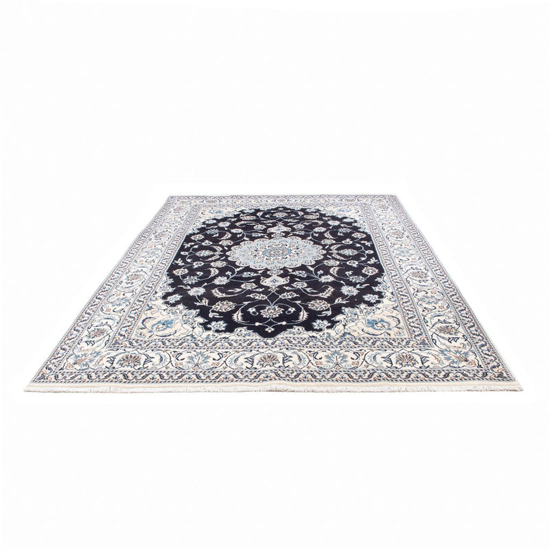 Tapis persan - Nain - 297 x 198 cm - bleu foncé