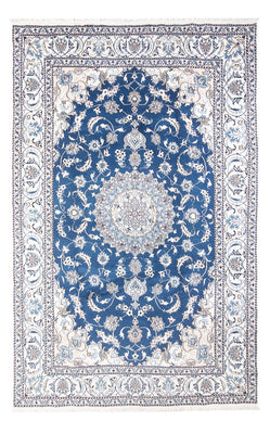 Tapis persan - Nain - 302 x 196 cm - bleu