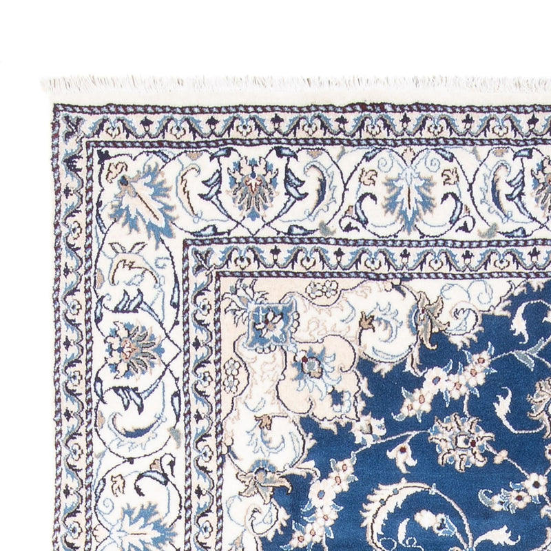 Tapis persan - Nain - 302 x 196 cm - bleu