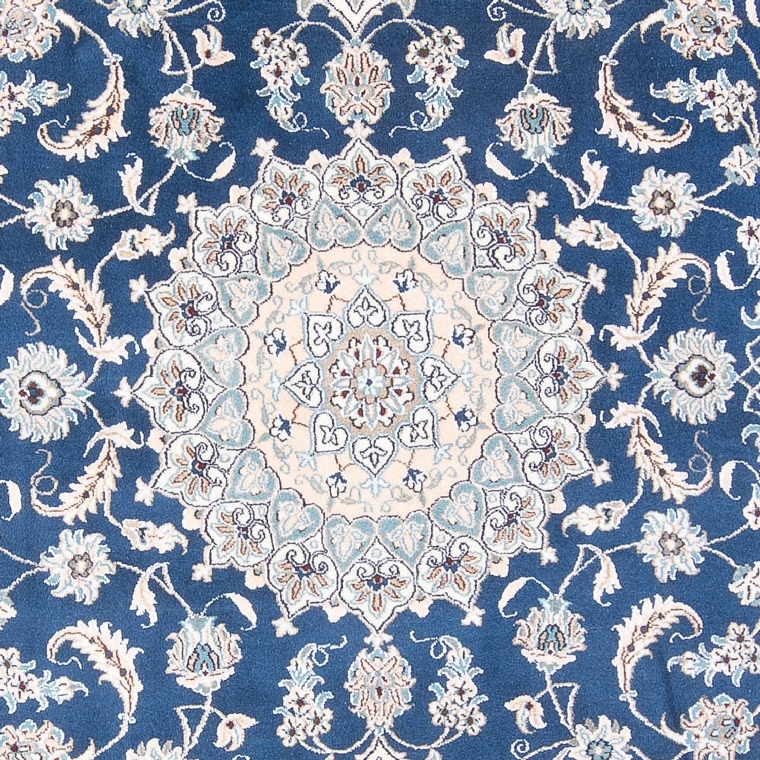 Tapis persan - Nain - 302 x 195 cm - bleu