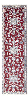 Tapis de couloir Tapis persan - Nain - 293 x 81 cm - rouge