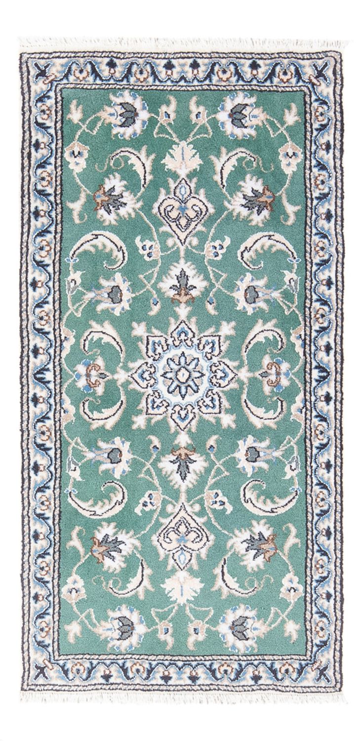 Tapis persan - Nain - 138 x 66 cm - vert