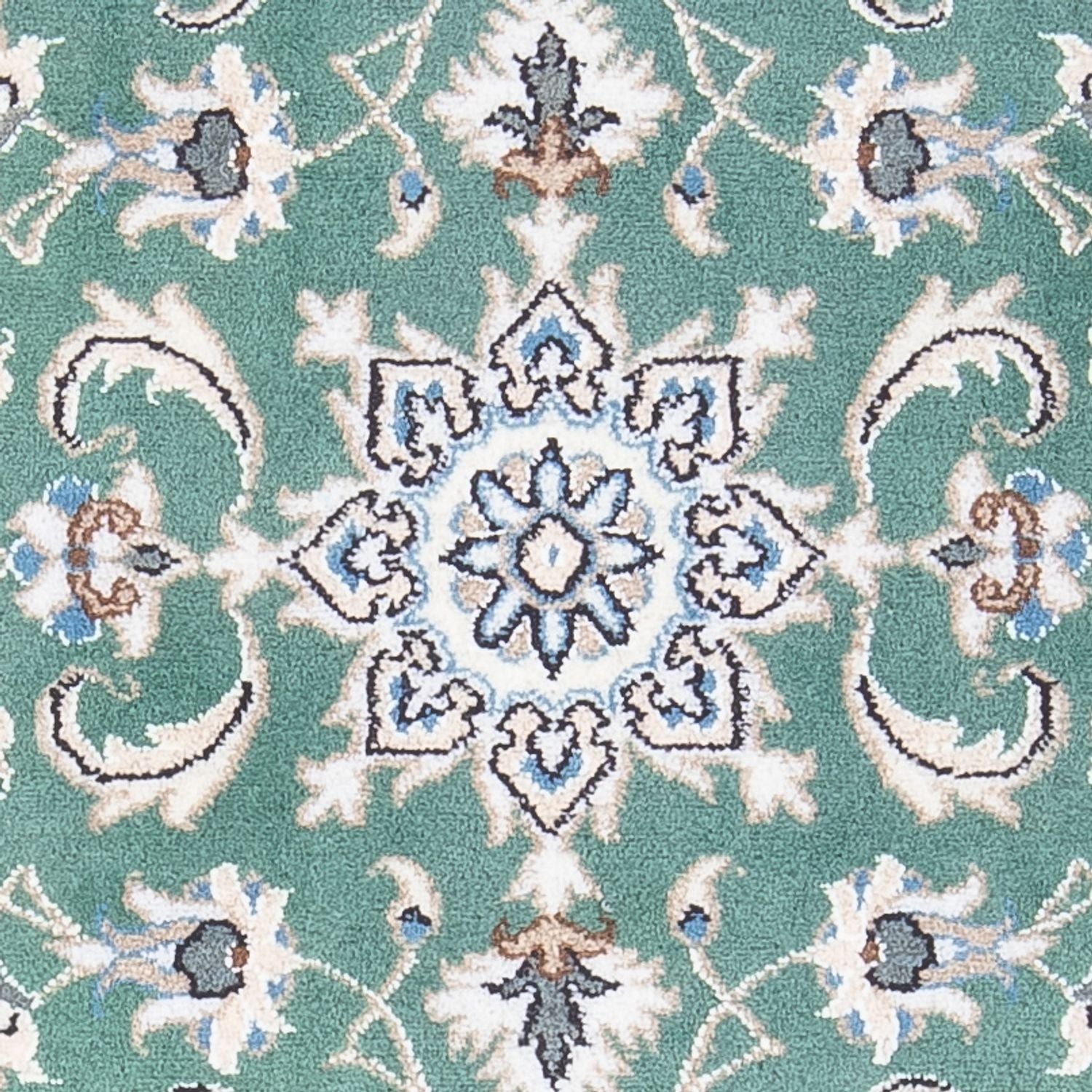Tapis persan - Nain - 138 x 66 cm - vert