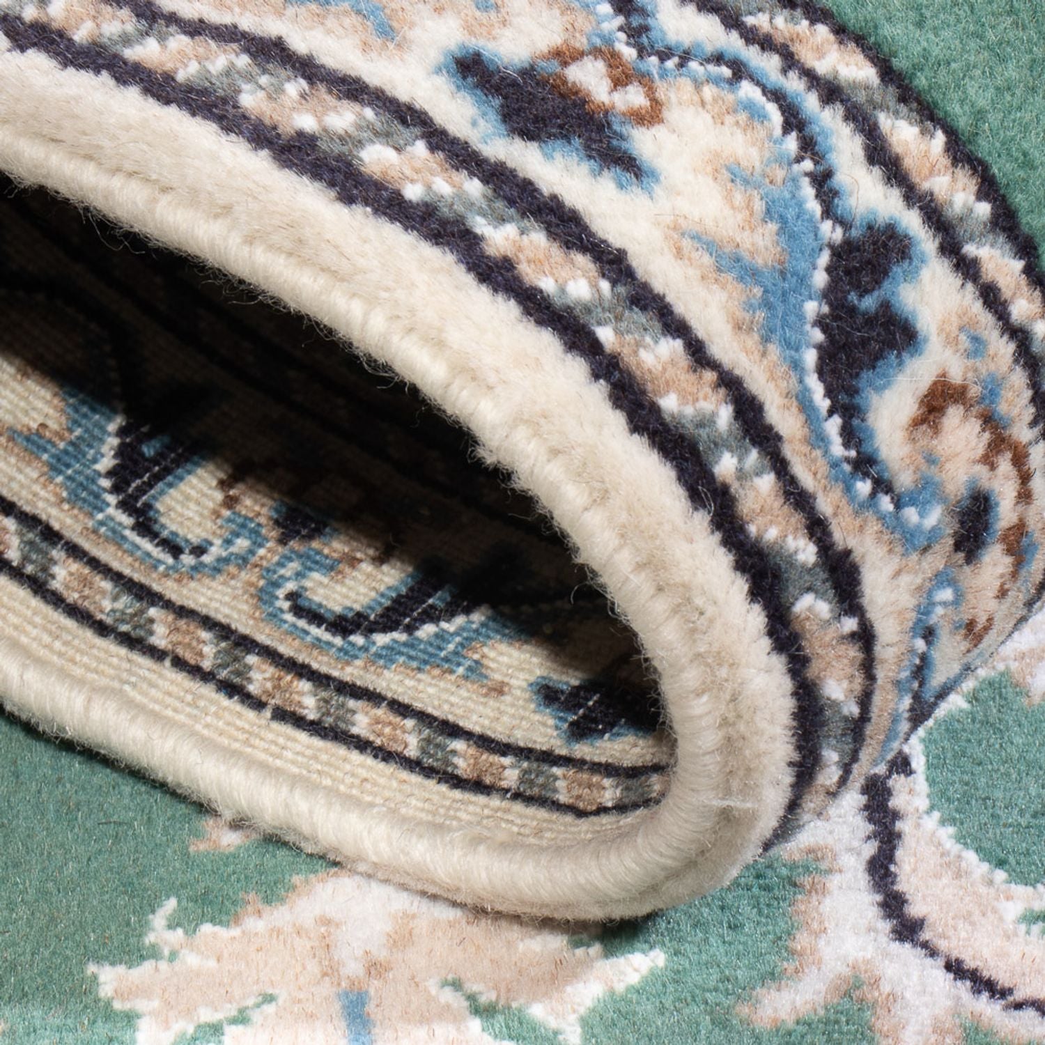 Tapis persan - Nain - 138 x 66 cm - vert
