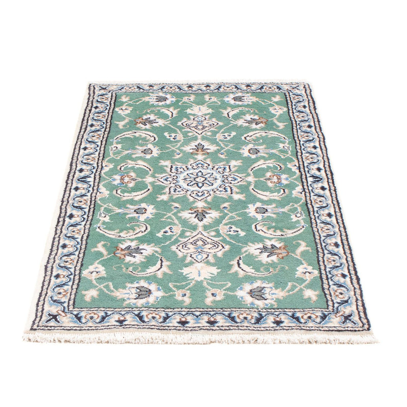 Tapis persan - Nain - 138 x 66 cm - vert