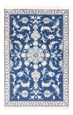 Tapis persan - Nain - 134 x 83 cm - bleu