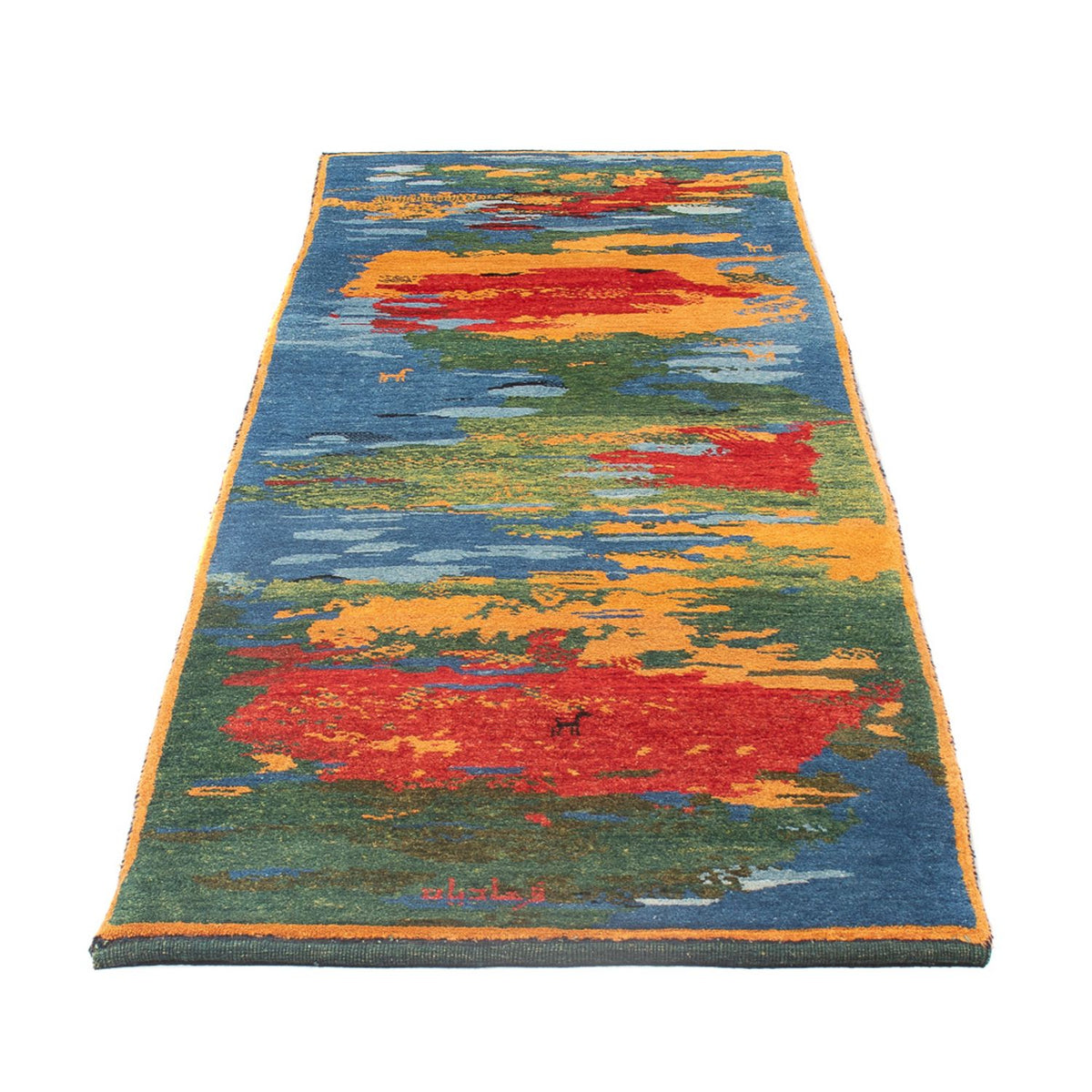 Tapis de couloir Tapis Gabbeh - Persan - 242 x 78 cm - multicolore