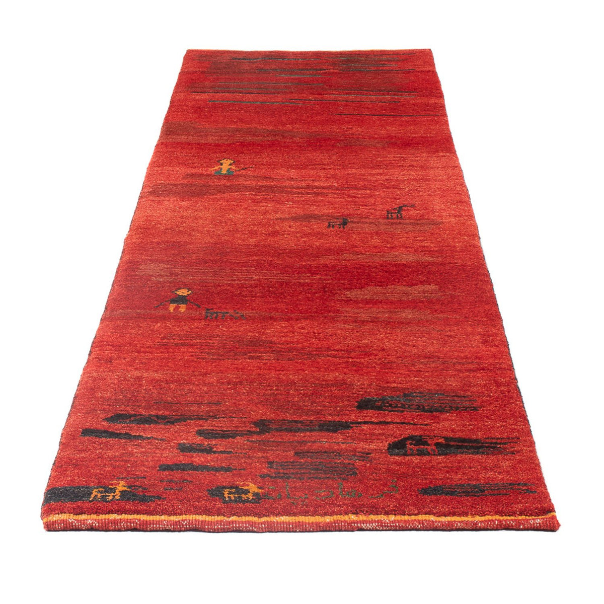 Tapis de couloir Tapis Gabbeh - Persan - 236 x 73 cm - multicolore