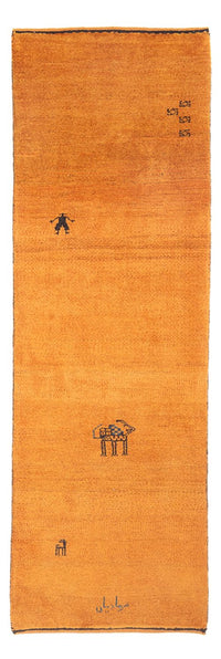 Tapis de couloir Tapis Gabbeh - Persan - 220 x 74 cm - orange