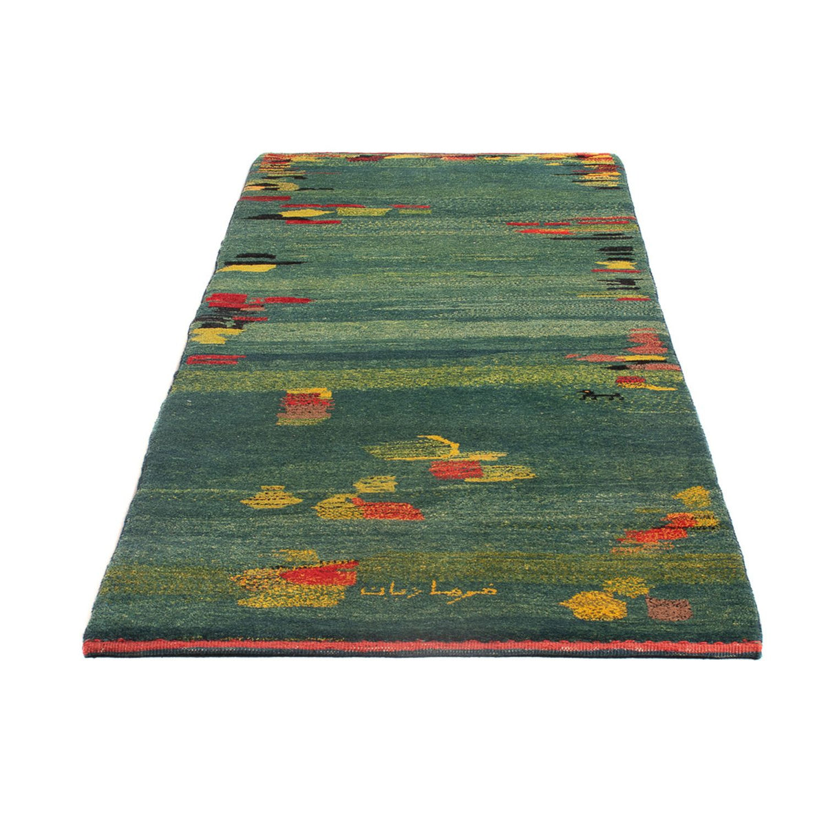 Tapis de couloir Tapis Gabbeh - Persan - 218 x 87 cm - multicolore