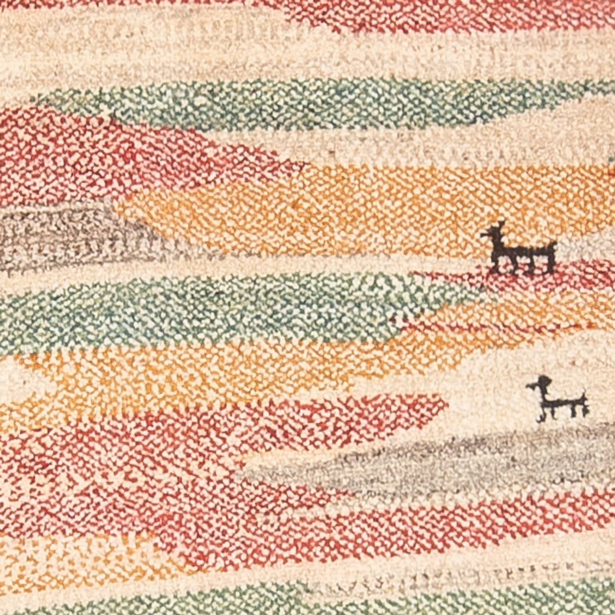 Tapis de couloir Tapis Gabbeh - Persan - 205 x 78 cm - multicolore