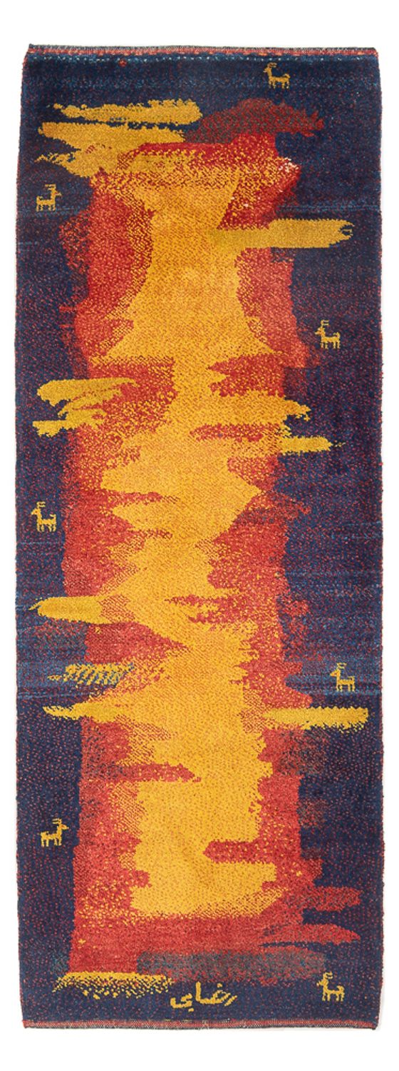 Tapis de couloir Tapis Gabbeh - Persan - 212 x 80 cm - multicolore