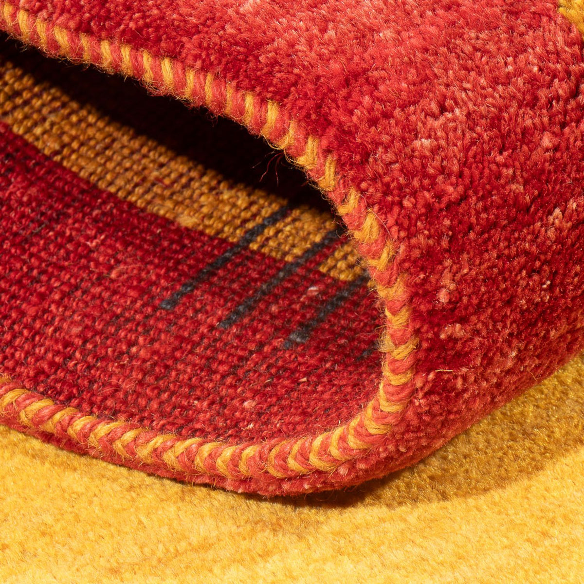 Tapis de couloir Tapis Gabbeh - Persan - 215 x 70 cm - multicolore