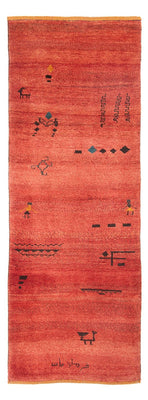 Tapis de couloir Tapis Gabbeh - Persan - 225 x 83 cm - rouge clair
