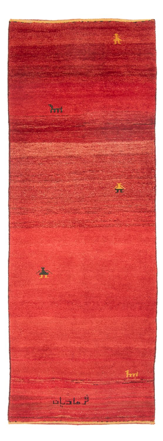Tapis de couloir Tapis Gabbeh - Persan - 227 x 85 cm - rouge