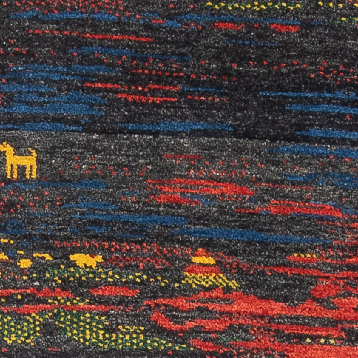 Tapis de couloir Tapis Gabbeh - Persan - 185 x 68 cm - multicolore