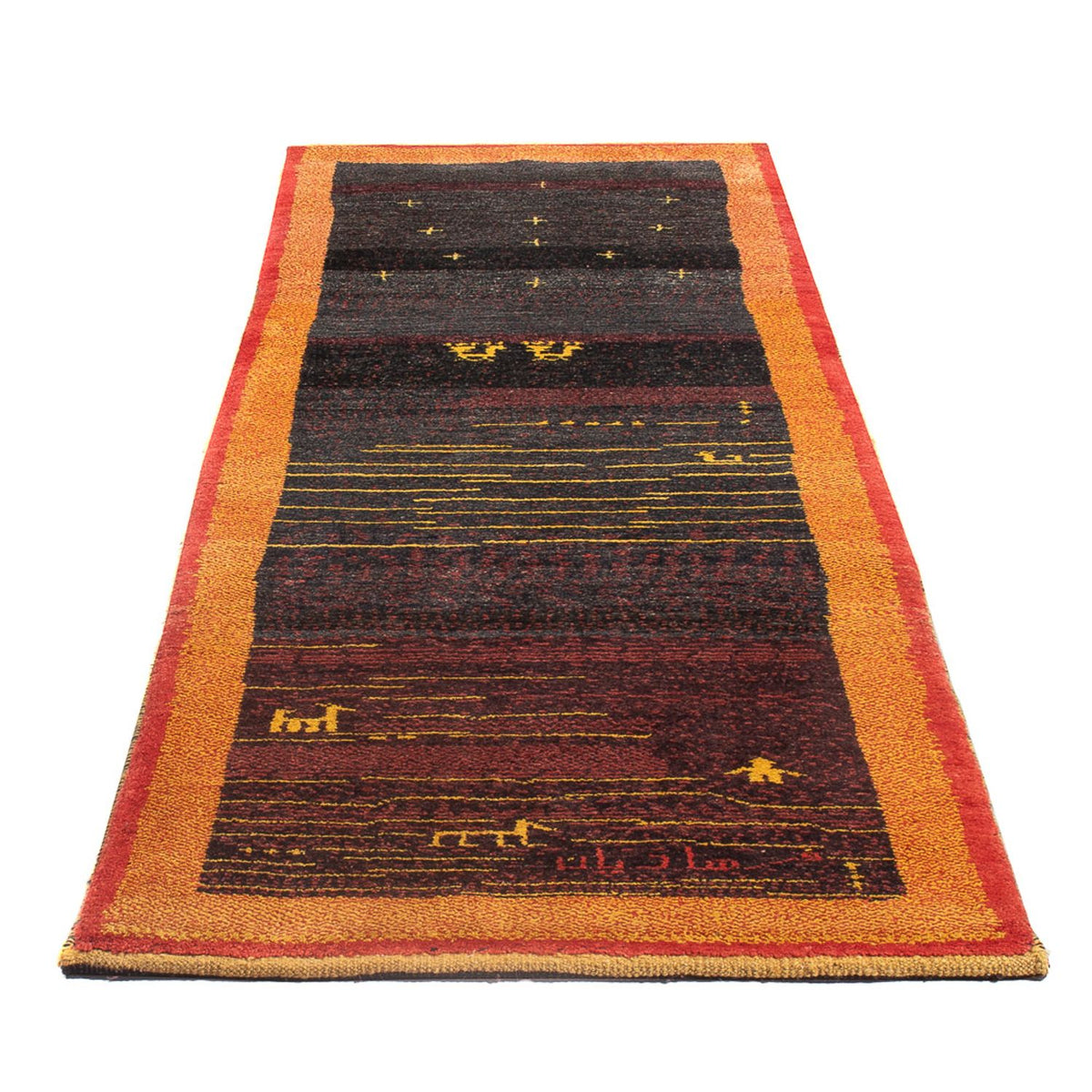 Tapis de couloir Tapis Gabbeh - Persan - 260 x 86 cm - multicolore