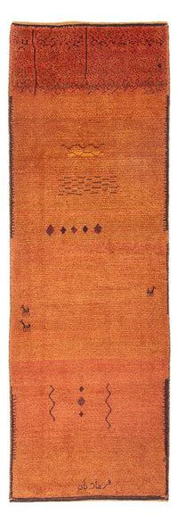 Tapis de couloir Tapis Gabbeh - Persan - 247 x 87 cm - terracotta