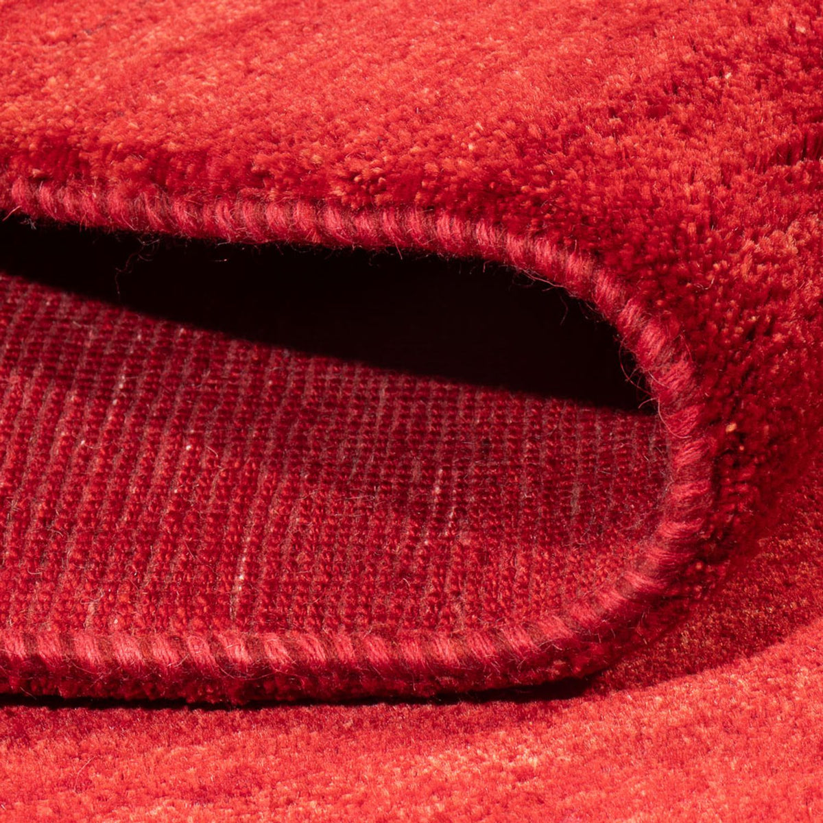 Tapis Gabbeh - Persan - 246 x 176 cm - rouge