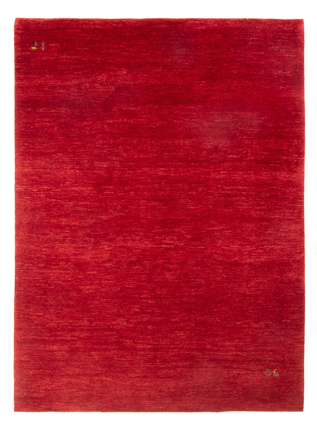 Tapis Gabbeh - Persan - 226 x 171 cm - rouge