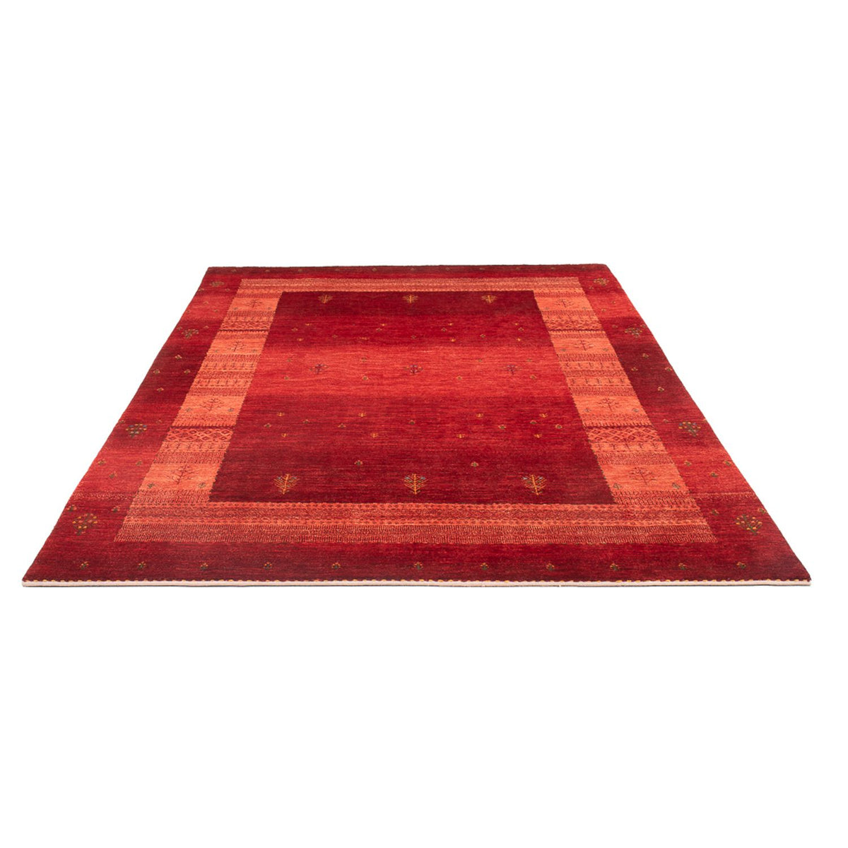 Tapis Gabbeh - Loribaft Persan - 257 x 173 cm - rouge