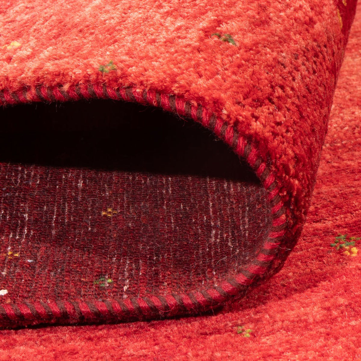 Tapis Gabbeh - Loribaft Persan - 222 x 150 cm - rouge