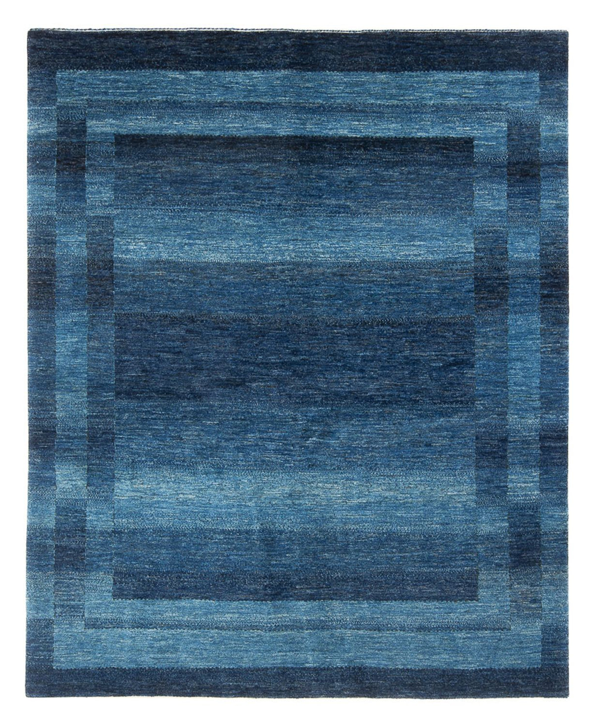 Tapis Gabbeh - Loribaft Persan - 225 x 186 cm - bleu de mer